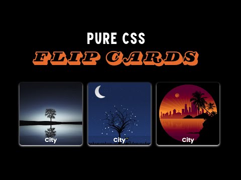"How to Create a Flip Card Using HTML and CSS | Custom Coding Tutorial