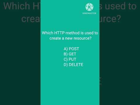 API Testing Q:which HTTP method is used to create a New resource?