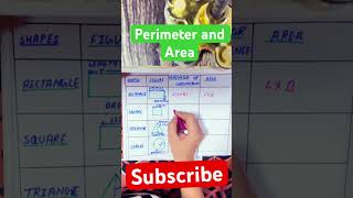 #areaandperimeter #formulas #easymathtricks #mathetricks #mathswithfun