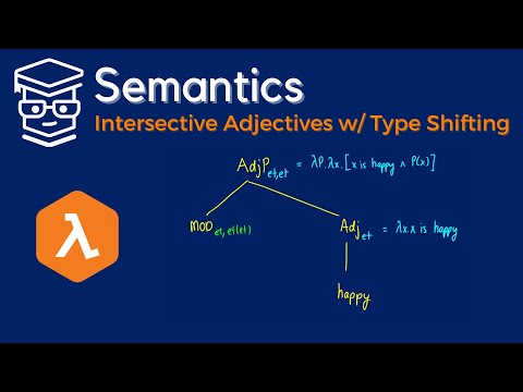 Semantics: Intersective Adjectives with Type Shifting