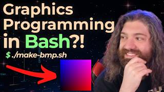 I Rendered a Bitmap Image using Just Bash! (yes, really) - Graphics Programming in Bash?!