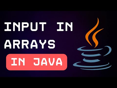How to store INPUT IN ARRAYS in JAVA