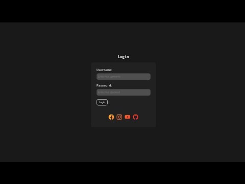 Create a Beautiful Animated Login Form with HTML and CSS #html  #subscribe