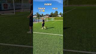 Touch And Pass Football Challenge ⚽️ #shorts #football