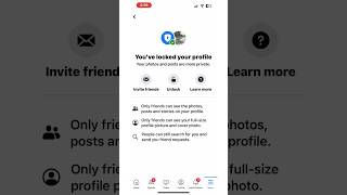 Lock fb profile #shorts #facebook #lockfacebookprofile #fb