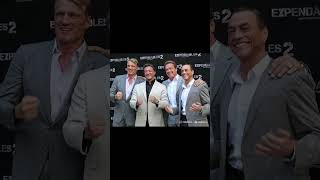 Lundgren, Stallone, Schwarzenegger, & Van Damme play Rock, Paper, Scissors #arnie  #slystallone#Jcvd