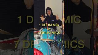 From 1 drum mic to 7 drum mics #drums #drummer #drumming #drummics #drumrecording #musicproduction