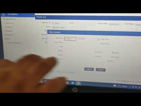 How to issue and return of books in Libsys software