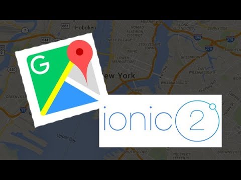Drag and Drop Google map in Ionic 2 and Javascript