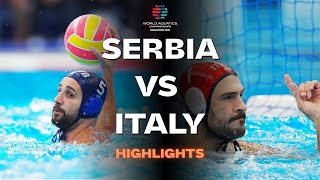 Highlights | Serbia 🇷🇸 vs Italy 🇮🇹 | Men's Group A | World Aquatics Championships Singapore2025