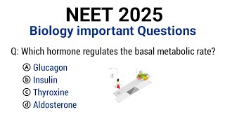 NEET biology mcq 2025 | biology mcq | neet biology questions | neet exam preparation