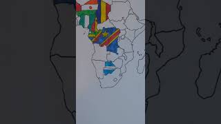 Map of Africa - Botswana #2024 #flag #africa #botswana