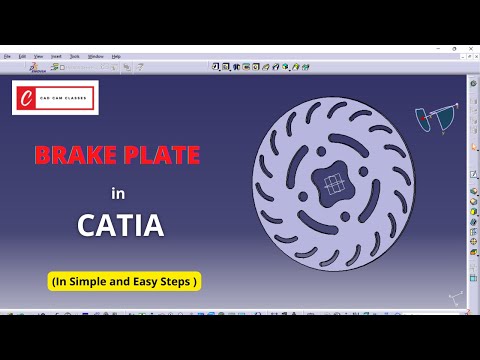 CATIA Tutorial | CATIA Tutorial for beginners in 2022 (brake plate)#catiav5 #catiav5tutorial #catia