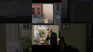 3D Beginner VS 3D Pro Artists 🍀 #shorts #blender #3d #animation #3danimation