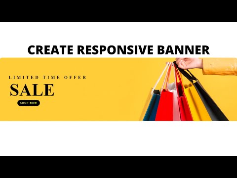 How To Create Responsive Banner Using HTML & CSS