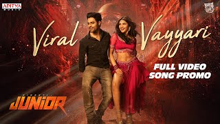 Viral Vayyari Full Video Song Promo | Junior | Kireeti, Sreeleela | Radha Krishna | Devi Sri Prasad