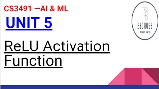 5.10 Rectified Linear Unit(ReLU) Activation Function in Tamil