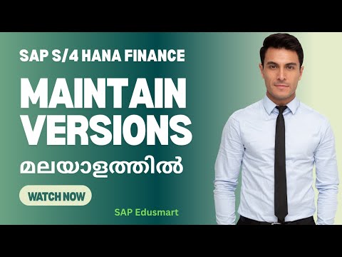 Maintain Versions in SAP | SAP S/4 Hana Finance