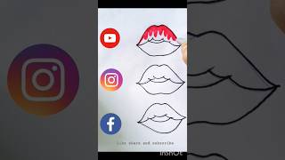 Lips colouring #shorts #viral #trending #drawing #colourning #art #colormixingmagic