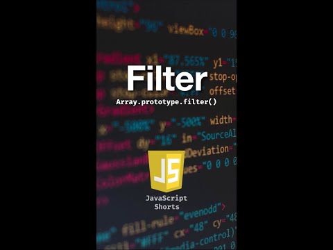 JavaScript array filtering in 50 seconds | #shorts