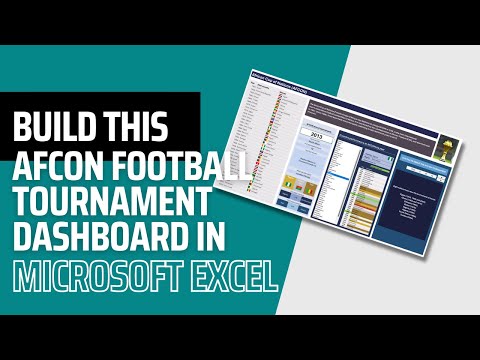 Build this AFCON Football Tournament Dashboard in Microsoft Excel