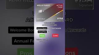 Is the Wells Fargo Active Cash Card for You? #finance #creditcard #wellsfargo