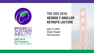 CIES  2019  George F. Kneller Keynote Address – Jeffrey Sachs on “Education for Sustainability”