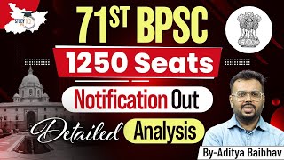 71st BPSC Notification Out | Complete BPSC 71th Notification Details in One Video | BPSC News