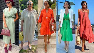 Natural Older Women OVER 50 60 70 |New Trends Fashion For Women |Spring/ Summer|Fall Fashion 2025