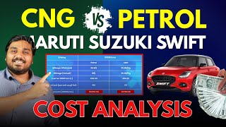 Maruti Suzuki Swift Petrol vs CNG Which is Better - Mileage, Breakeven & Full Cost Analysis in Hindi