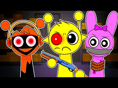 What’s Hiding Behind the Curtain? Sprunki’s Scary Encounter!