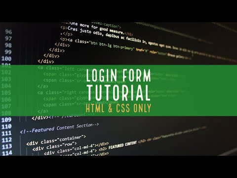 How to create a simple login form in HTML - Easy Tutorial