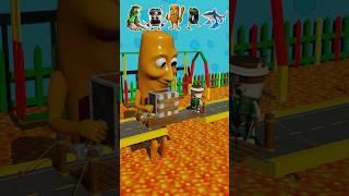 Squid Game Italian Characters vs Lava Piston – BeamNG.Drive