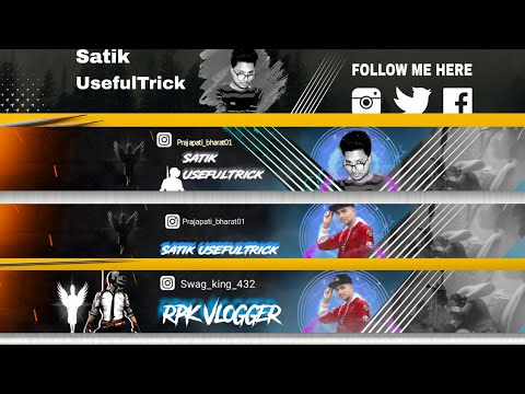 how to make professional banner for youtube channel,