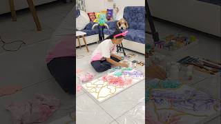 MiniVlog 287 - BIG Canvas 3D Art is ready!🎨🤩💕 | Riya's Amazing World