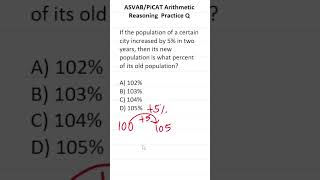 ASVAB/PiCAT Arithmetic Reasoning Practice Test Q: Percent Increase #acetheasvab with #grammarhero