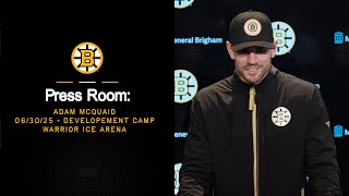 McQuaid speaks with the media following on-ice Development Camp sessions @WIA