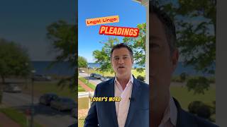 Legal lingo: Pleadings #lawyerlife #personalinjurylawyer #lawyering #legaladvice