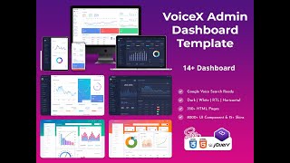 Responsive Bootstrap Admin Dashboard Template – VoiceX