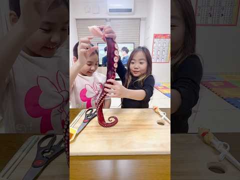 巨大タコ❗️🐙どうやって食べる？上手く食べれるかな❓#shorts #お正月　🐙