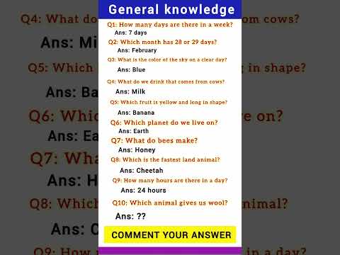 General Knowledge Questions in English #shortvideo #gk #education   #edukidstv #gkquestions #gkquiz