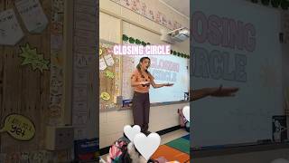 we do our closing circle right before dismissal everyday! #teachersday #socialemotionallearning
