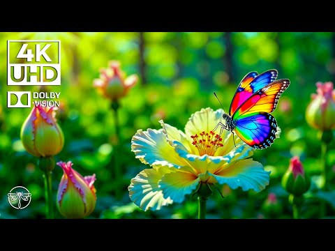 Whispers in the Garden 4K 🦋🎹 | Relaxing Piano & Insect Moments in Nature’s Peace