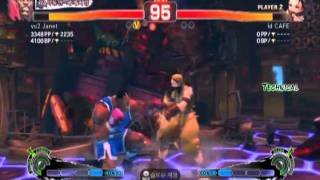 SSF 4 AE My Tournament 3 - vc2 Janet(Boxer) VS Id CAFE(Ibuki) 2011/10/09