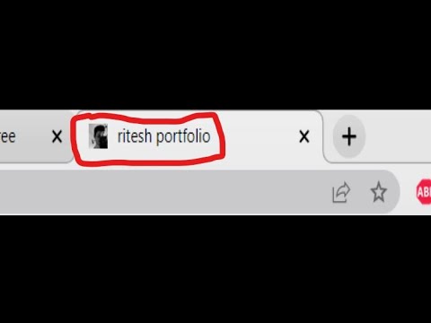 To insert icon in html website title.