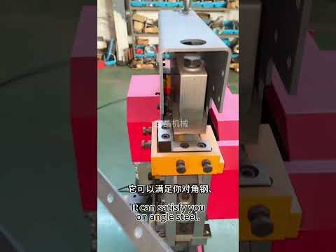 这款联合冲剪机集成了角钢和槽钢的切断冲孔功能。#ironworkermachine #punchingmachine