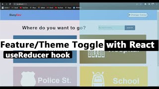 How to Implement Feature/Theme Toggle using the useReducer hook - React