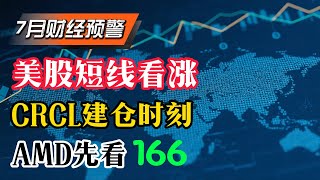 【CRCL】194建仓价位，CRCL抄底能否成功？AMD短线买点，先看166！ASML首个抄底信号，博弈超跌反弹！CRCL COIN AMD NVDA TSLA SMCI PLTR GOOG TEM