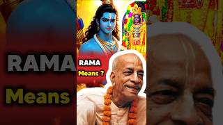 "Do You Know the Meaning of Lord Rama's Name?" || Srila Prabhupada