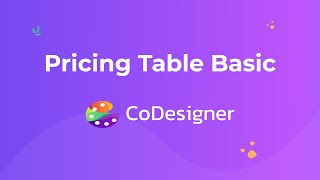 Pricing Table Basic